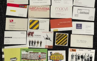 Tom's old business cards